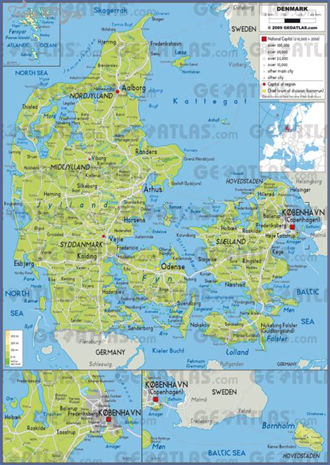 The following maps were produced by the u.s. Denmark Map - ToursMaps.com