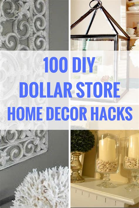 A slim console table with a few decorative accents or a modest bench paired with a pretty mirror by the door makes for a. 100 Dollar Store DIY Home Decor Ideas | Dollar store diy ...