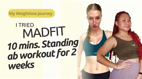 I Tried Madfit Standing Up Ab Workout For 2 Weeks Youtube
