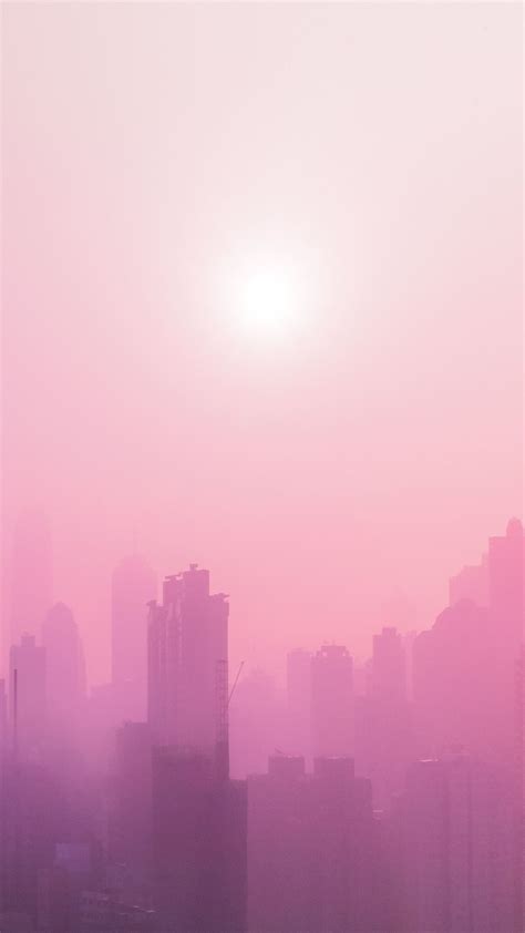1080x1920 1080x1920 City Sunrise World Fog Hd Pink Photography