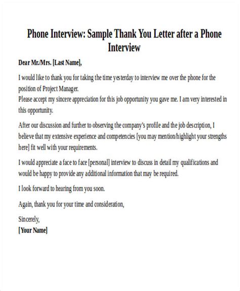 Free 32 Sample Interview Thank You Letter Templates In Ms Word Pdf