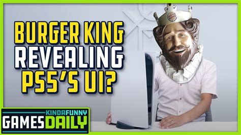 Is Burger King About To Reveal The Ps5 Ui Kinda Funny Games Daily 101320 Youtube