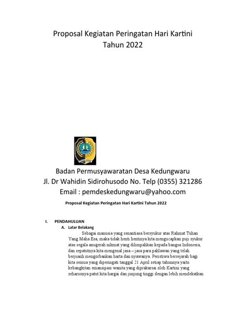 Proposal Kartini Pdf