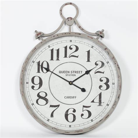 Vintage Pocket Watch Style Wall Clock Etsy Uk