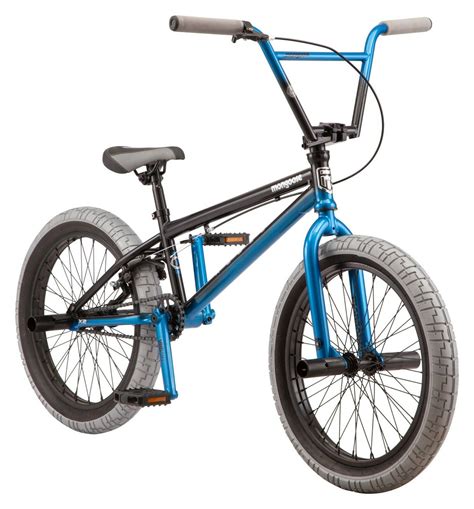 Inch Mongoose Rebel X BMX Bike Single Speed U Brake Black Blue Mongoose Bikes