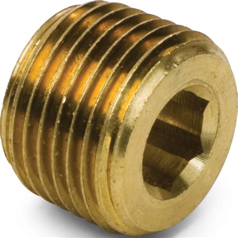 14 Brass Pipe Hex Socket Plug Kimball Midwest