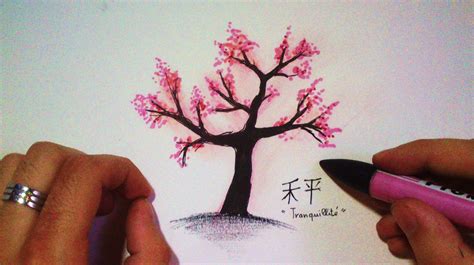 Cherry Blossom Tree Drawing Easy At Getdrawings Free