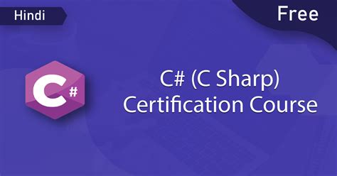 Free C C Sharp Programming Certification Course Hindi Dataflair