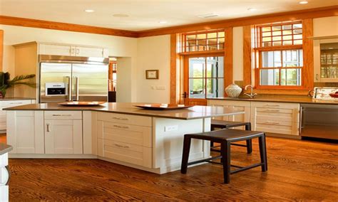 White Kitchen Cabinets With Stained Wood Trim Etexlasto Kitchen Ideas