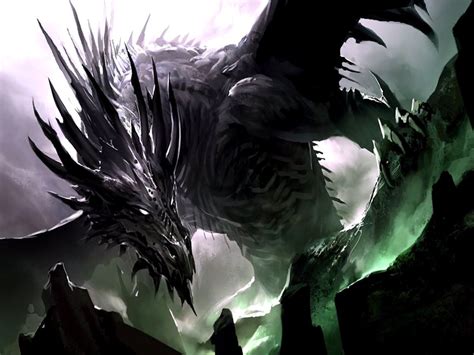 Alduin The World Eater Shadow Dragon Fantasy Dragon Ancient Dragon