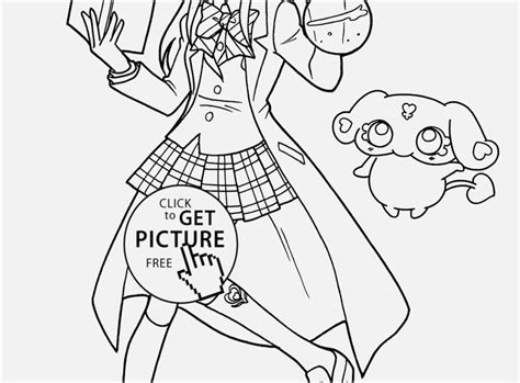 Anime Coloring Pages For Kids At Free