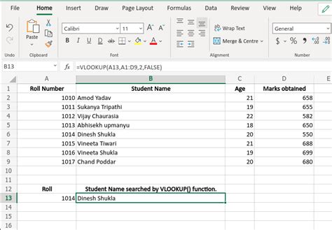 Vlookup Function In Excel With Examples Geeksforgeeks