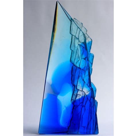 Blue Cliff Cast Glass By Crispian Heath Pyramid Gallery Glass