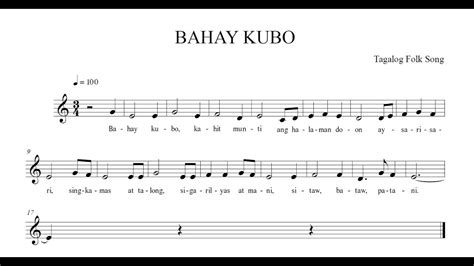 Bahay Kubo 2 Part Vocal Youtube