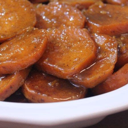Candied yams baked, sweetened & cut yam potatoes. Baked Candied Yams - Soul Food Style! | I Heart Recipes ...