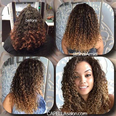 Highlights On Curly Hair By Shai Amiel Curly Hair Styles Highlights