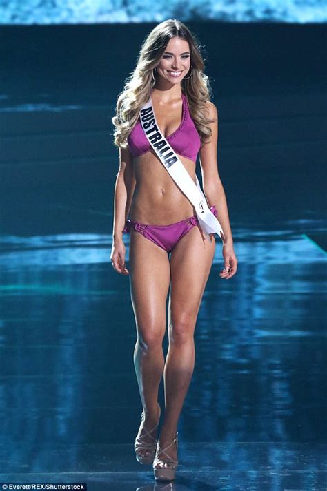 Monika Radulovic Wows During Swimsuit Round Of Miss Universe Pageant Daily Mail Online