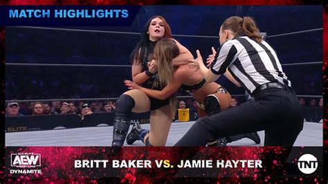 Britt Baker Gets Disgusting Treatment From Jamie Hayter In The AEW Ring