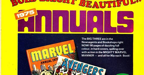 Starlogged Geek Media Again 1974 Marvel 1975 Annuals House Ad