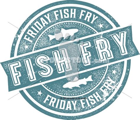 Friday Night Fish Fry Design Stompstock Royalty Free