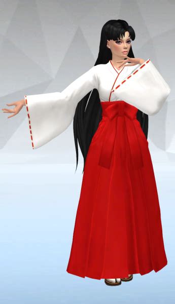 Rei Miko Outfit Sims Mods Clothes Sims Dresses Sims Clothing