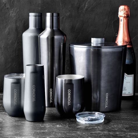 Corkcicle Insulated 25 Oz Beverage Canteen And Stemless Wine Glass Set Williams Sonoma Ca