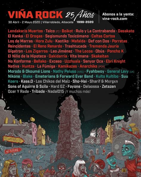 Así Queda El Cartel Del Viña Rock Después De Las Nuevas Confirmaciones