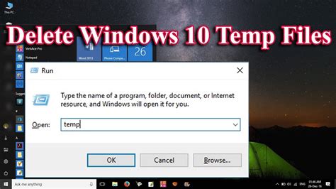 Delete Temporary Files Windows 10 ลบ Temp File