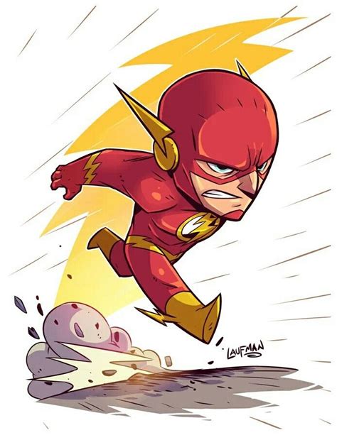The Flash Chibi Marvel Character Drawing Superhero Art