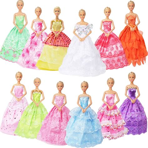 Sotogo 12 Sets Doll Clothes For 115 Inch Girl Doll Handmade Doll Outfits Fashion