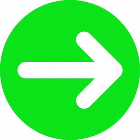 Transparent Green Arrow Icon