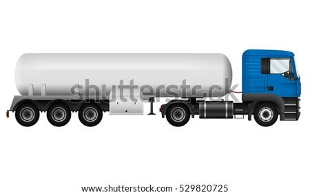 blue lorry white cistern isolated tanker stock vector  shutterstock