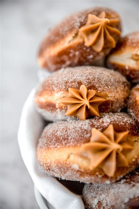 Fluffy Brioche Doughnuts Filled With A Creamy Salted Butter Caramel