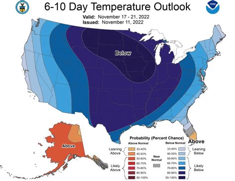 Nws Charleston Sc On Twitter Check Out The Climate Prediction Center 6 10 Day Temperatures