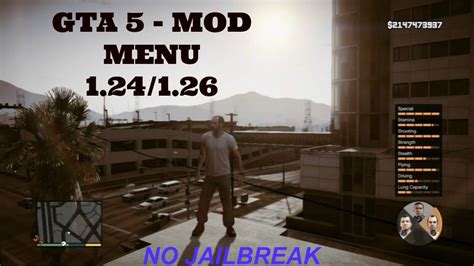 I know, it states that in the video. GTA 5 - Mod Menu 1.24/1.26 (NO JAILBREAK) (PS3,PS4,XBOX ...