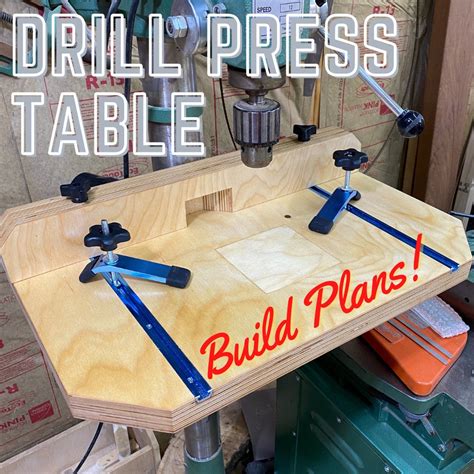 Drill Press Table With Built In Dust Collection Build Plans Pdf File
