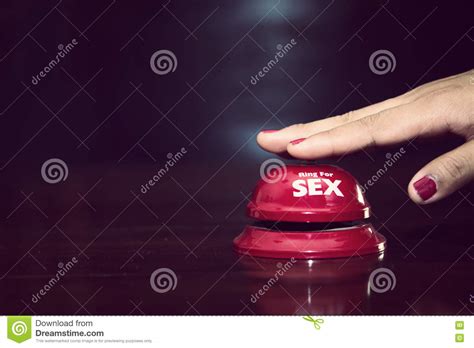 Woman S Hands Press Sex Bell On A Reception Bell Concept About Stock