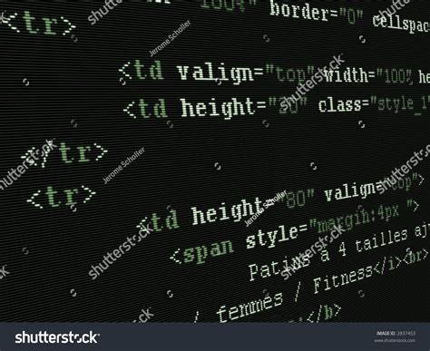 Old Computer Screen Close Up Stock Photo 2837453