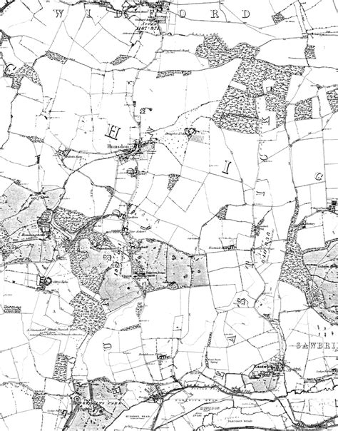 Old Maps Hunsdon Village Web