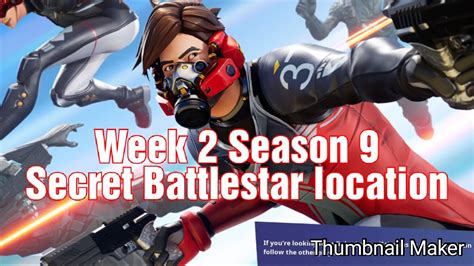 Fortnite Secret Battlestar Week 2 Season 9 Fortbyte Location Free Giveaway Entry Youtube