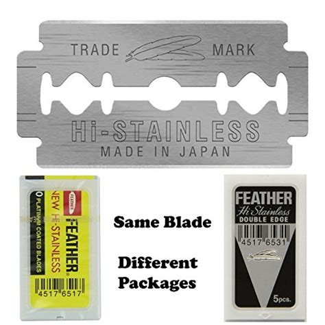 Feather 10 Razor Blades New Hi Stainless Double Edge Buy Online In Uae Beauty Products In