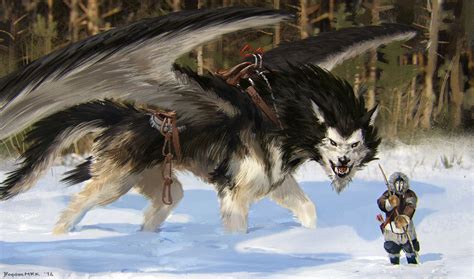 Malamute Dragon By Bogdan Mrk On Deviantart Fantasy Creatures