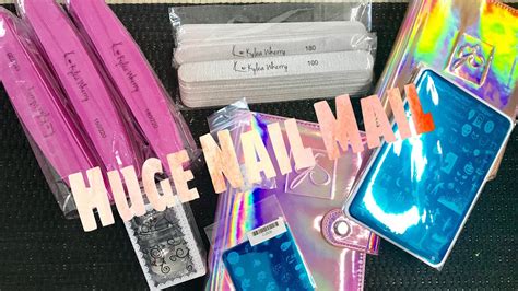 huge nail mail haul unboxing glitters stamping goodies files and buffers etc youtube