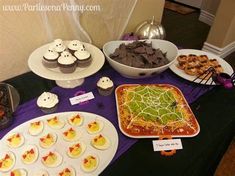 parties on a penny halloween glam party budget revealed halloween food for party party food
