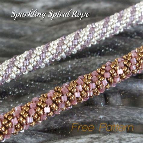 Free Pattern Sparkling Spiral Rope Trinkets Beading Beading