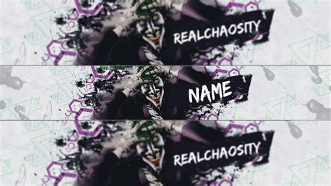 Joker Banner Template Giveaway 2 Free Youtube