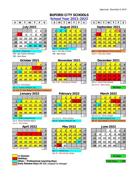 Gcps 2021 22 Calendar Customize And Print