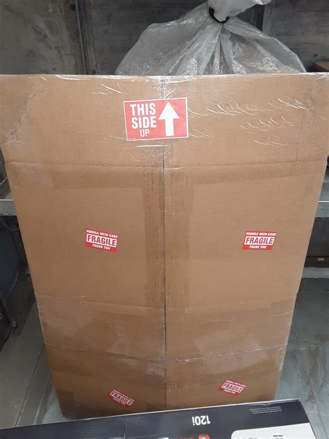 This Side Up On A Flat Box Fedex