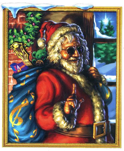 Jerry Garcia Of The Grateful Dead Santa Claus Merry C Flickr