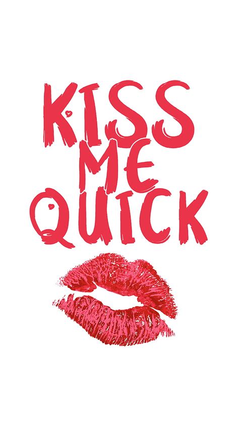 Kiss Me Quick My Girly Kiss Mark Kiss Me Lip Gloss Lipstick Red